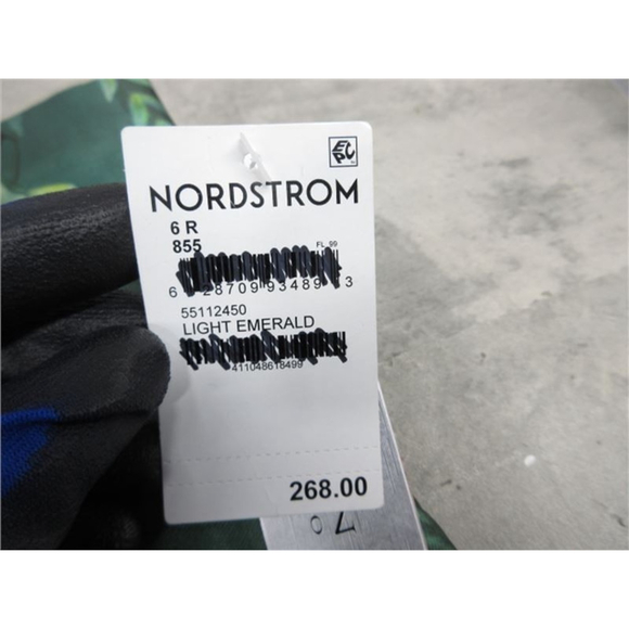 Kay Unger Floral Mikado Strapless Bodice Faux Wrap Front Slit Dress Size 6 - Picture 7 of 7